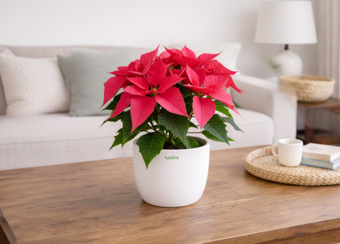 Pink Poinsettia Plant
